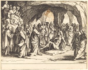 Raising of Lazarus by Jacques Callot