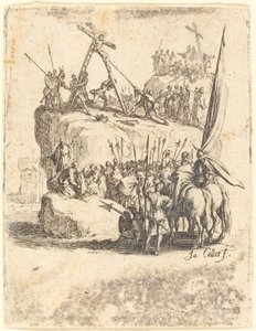Raising of the Cross by Jacques Callot