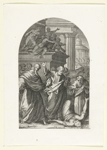 Sapphira Punished by Death (Paintings and Sculptures in Rome series)