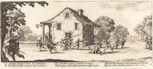 Scene of Pillage by Jacques Callot