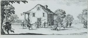 Scene of Pillage by Jacques Callot