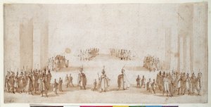 Sketch for the staging of groups of figures in 