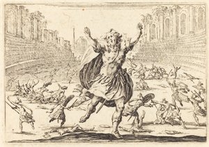 Skirmish in a Roman Circus by Jacques Callot