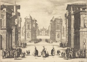Solimano, Act I by Jacques Callot