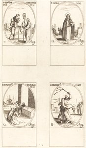 St. Alexander Carbonarius; St. Clare; St. Digna and Companions; St. Concordia by Jacques Callot