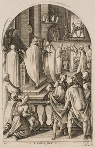 St. Basil Celebrating the Sacrifice of the Mass, from the series “Pictures of Rome” by Jacques Callot