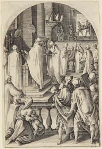 St. Basil Celebrating the Sacrifice of the Mass by Jacques Callot