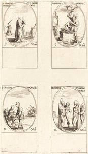 St. Dionysius, Rusticus & Eleutherius, St. Abraham, St. Gereon & Companions, Sts. Pro by Jacques Callot