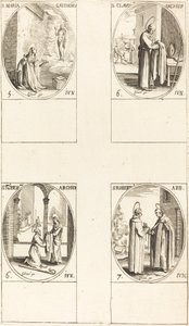 St. Maria Gaudioru; St. Cladius; St. Norbert; St. Robert by Jacques Callot