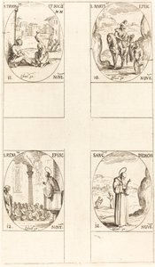 St. Martin, St. Tryphon and Companions, St. Renatus, St. Didacus by Jacques Callot