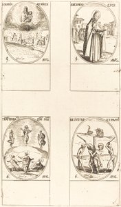 St. Mary of Snow; St. Memmius, Bishop; The Transfiguration; Sts. Justus and Pastor by Jacques Callot