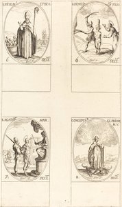 St. Nicholas; St. Dionisia and Son; St. Agatha; Conception of the Virgin by Jacques Callot