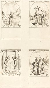 St. Thecla; St. Linus; Sts. Andochius and Thyrsus; St. Cleophas by Jacques Callot
