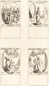 St. Ursula and Companions; St. Mary Salome; St. Severinus; St. Maglorius by Jacques Callot