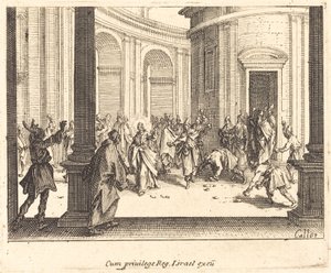 Stoning of Jesus by Jacques Callot