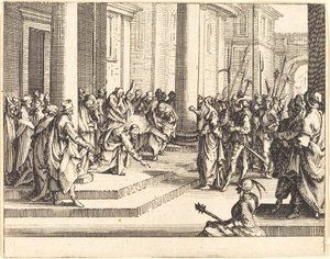 Stoning of Jesus by Jacques Callot