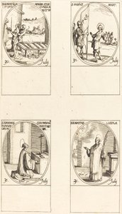 Sts. Donatilla, Maxima & Secunda; St. Fabius; St. John Colombini; St. Ignatius Loyola by Jacques Callot