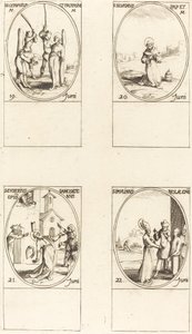 Sts. Gervase & Protase; St. Silverius; St. Eusebius of Samosata; St. Paulinus of Nola by Jacques Callot