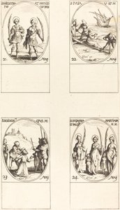 Sts. Nicostratus and Anthiocus; St. Julia; St. Desiderius; Sts. Susanna, Palladia, and Others by Jacques Callot