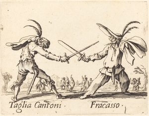 Taglia Cantoni and Fracasso by Jacques Callot