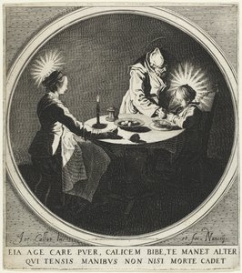 The Blessing (also known as The Holy Family at Table) by Jacques Callot