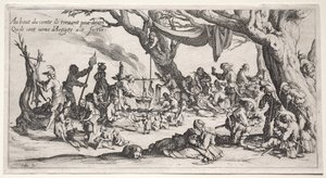 The Bohemians: The Stopping Place: The Feast of the Bohemians by Jacques Callot