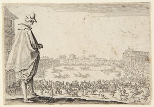 The Chariot Course at the Square of Santa Maria Novella, Florence by Jacques Callot