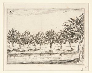 The Columns at the Edge of the Water - no. 23 from the series by Jacques Callot