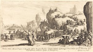 The Crossing of the Red Sea by Jacques Callot