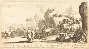 The Crossing of the Red Sea by Jacques Callot