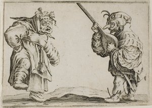 The Dancers with the Lute (from The Caprices) by Jacques Callot