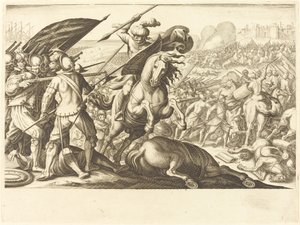 The Defeat of the Turkish Cavalry, c. 1614 by Jacques Callot