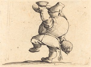 The Drinker, Back View by Jacques Callot