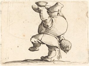 The Drinker, Back View by Jacques Callot