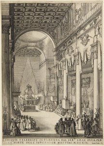 The Emperor Matthew Lying in State by Jacques Callot