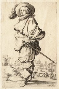 The Gentleman in the Fur Coat by Jacques Callot