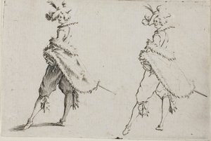 The Gentleman with a Coat, Posing with Hands on Hips, from The Caprices