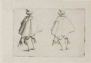The Gentleman with a Large Coat, Seen from the Back, from The Caprices