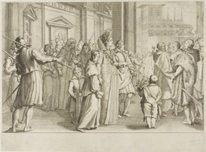 The Grand Duchess Christine of Lorraine Escorts to the Church Youths Whom She is Taking Under Her Protection