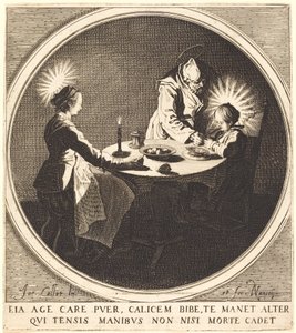 The Holy Family at Table by Jacques Callot