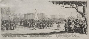 The Large Miseries of War: Enrollment of the Troops by Jacques Callot