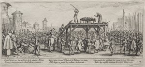 The Large Miseries of War: Execution on the Wheel by Jacques Callot