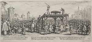 The Large Miseries of War: Execution on the Wheel by Jacques Callot