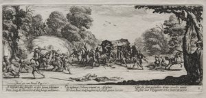 The Large Miseries of War: Highway Robbery by Jacques Callot