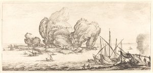 The Large Rock, probably c. 1630 by Jacques Callot