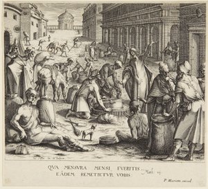 The Measurers of Grain by Jacques Callot