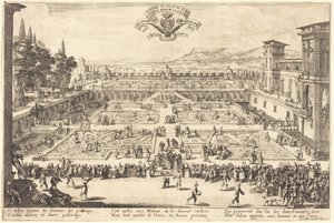 The Palace Gardens at Nancy by Jacques Callot