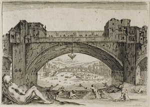The Pont Vecchio in Florence, from The Caprices