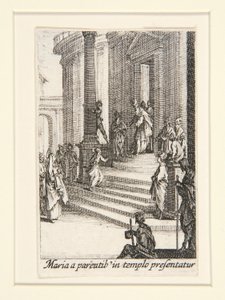 The Presentation of the Virgin, no.3 from The Life of the Virgin by Jacques Callot