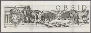 The Siege of La Rochelle: Plate 1 by Jacques Callot